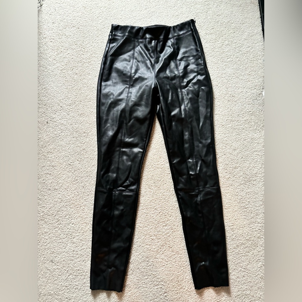 faux leather pants